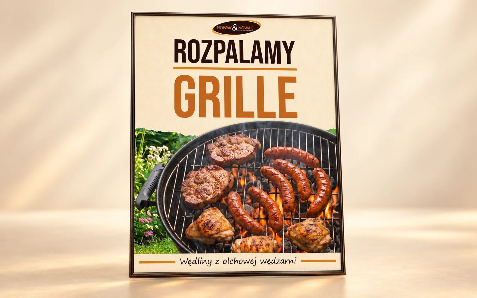 Nowak & Nowak — Kampania grillowa (mockup)